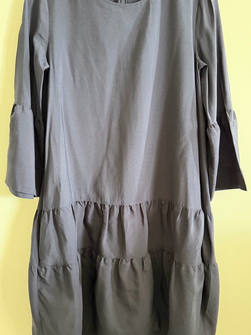 COS Navy Tiered Tunic with Bell Sleeves